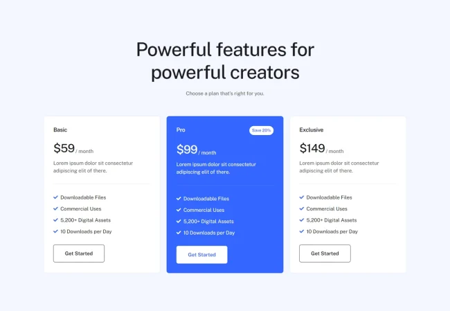 Pricing 57