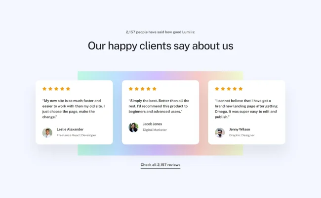Testimonials 130