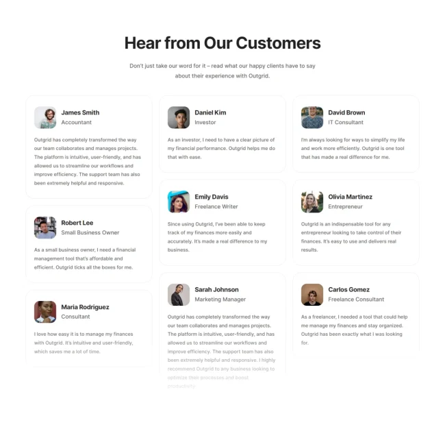 Testimonials 187