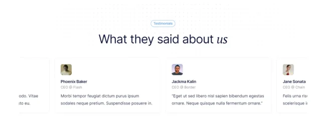 Testimonials 189
