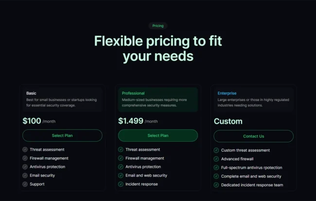 Pricing 116