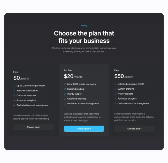 Pricing 117