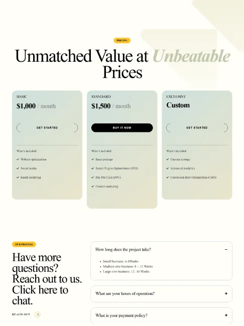 Pricing 62