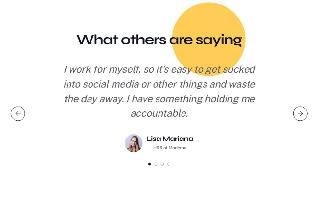 Testimonials 301