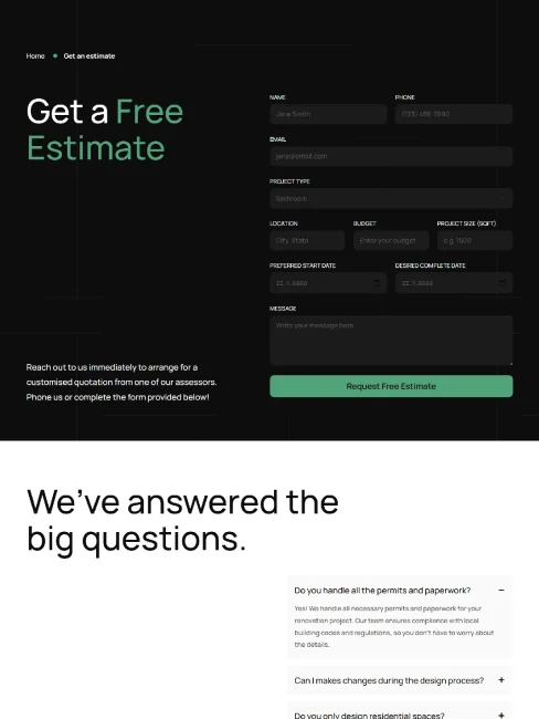 Get an Estimate